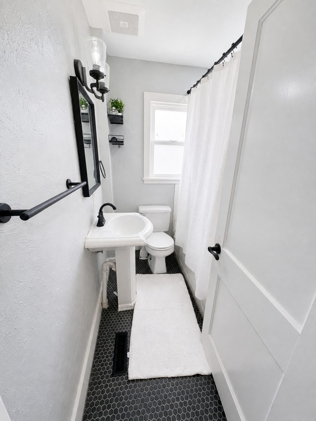 Portrait view of the lower-home full bathroom