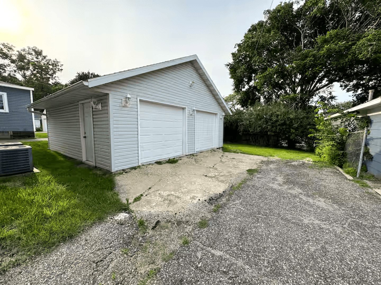 Detached garage and dedicated parking at Kutzky Duplex