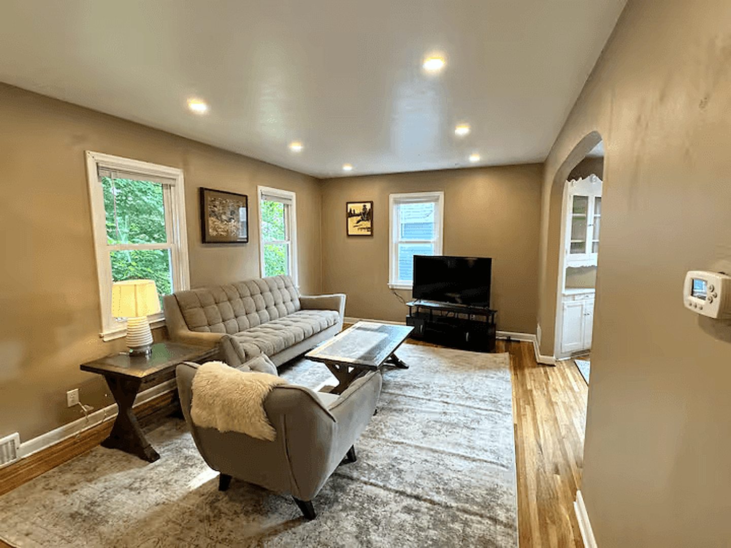 Upper-home living room viewed from the dining area